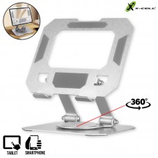 Suporte Celular Tablet de Mesa Liga Alumínio e Metal 360° XC-SP-54 X-Cell - Branco